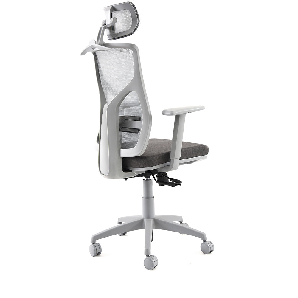 Silla Cool Gray con Cabezal Base gris